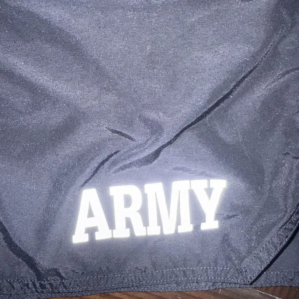 Men's United States Army Black Lined Workout/ Training Shorts